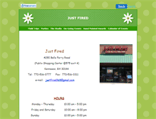 Tablet Screenshot of just-firedpottery.com